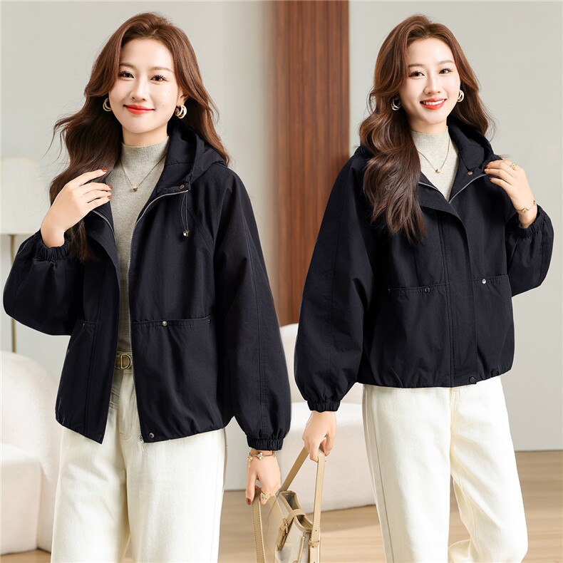 棉衣女冬季新款加棉加厚连帽保暖防风纯色百搭棉服外套,女装棉衣/棉服,曼沙奕珂