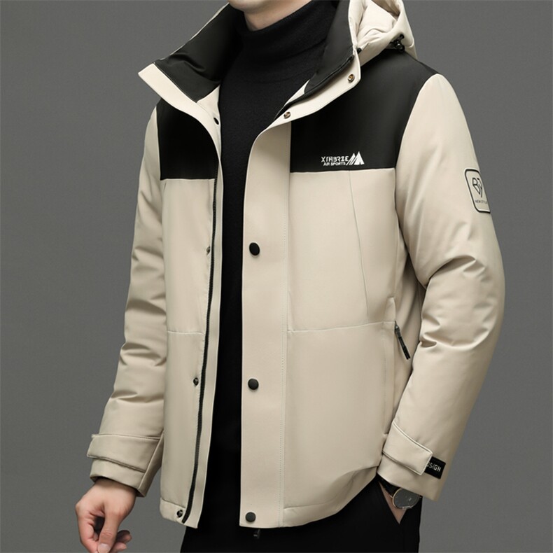 羽绒服男士新款秋冬季宽松休闲中青年保暖连帽外套FF9776-P290,男装羽绒服,星座1105-3
