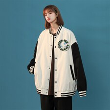 中性风春秋季情侣棒球服男女休闲夹克女时尚外套男BQF296-P50,男装夹克,电商B371