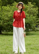 夏季新款，苎上衣和裤，其它，恋上菲曼