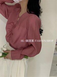 2022春夏新款 防晒抽皱小衫图片