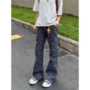 【有货】D1626-批62美式街头微喇解构工装裤cleanfit多口袋长裤图片