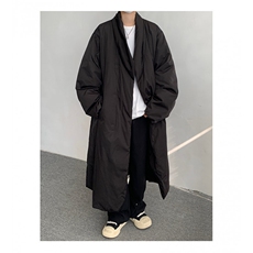 MH03-P145韩系慵懒风长款绒面棉服加厚保暖棉衣外套男，男装棉衣，星座1501-3