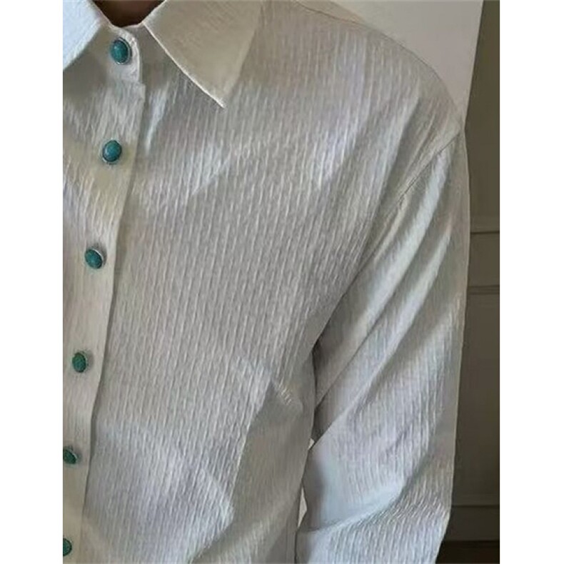 春秋长袖男衬衫休闲百搭男衬衫男士商务修身款男衬衫白色CA51，男装衬衫，星座1116A（原606A-3）