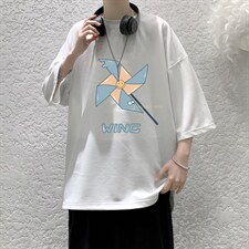 Q11112-P30春夏季七分袖t恤男大码五分袖男短袖中袖大皂风，男装T恤，电商A040