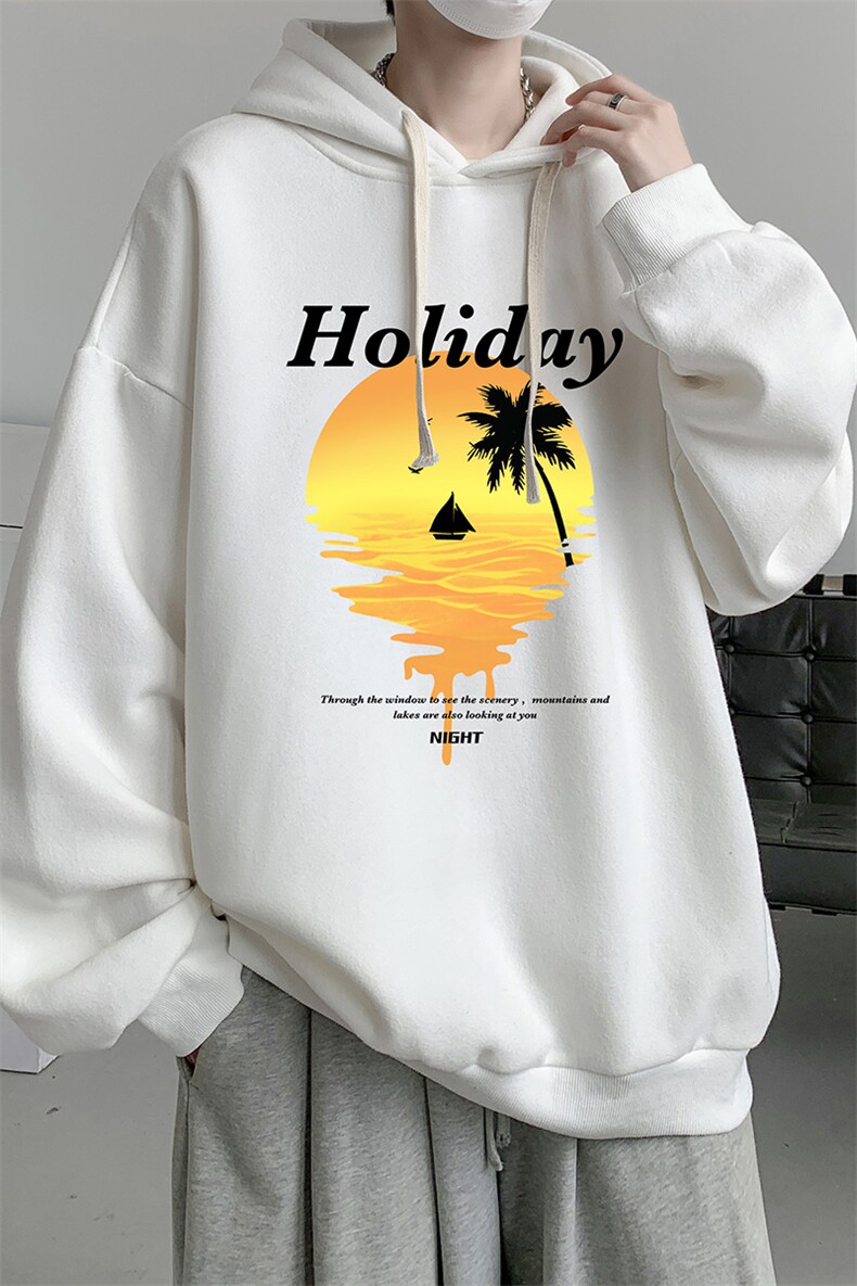 连帽卫衣男大码运动服帽衫外套WY2266-P35加绒款-P40,男装卫衣,电商A040