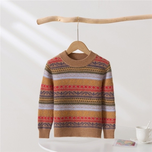 2025年秋季新款百搭女士条纹绣花套头羊绒衫，女装羊绒衫，轩曦羊绒