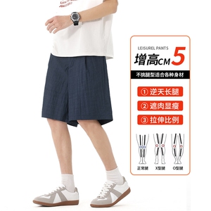 短裤男夏季薄款男士速干五分裤宽松直筒冰丝裤5分休闲运动篮球裤