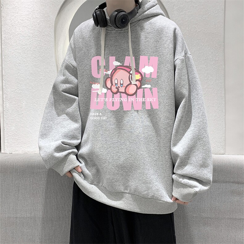 纯棉连帽卫衣男大码运动帽衫宽松薄WY2318-P35加绒款-P40图片