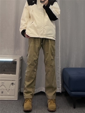 档口主推款软壳某音冲锋裤得物品质常规p45加绒p55，男装休闲裤，星座310A-4