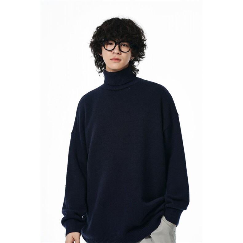 A408-M86024*2025冬季高领纯色男女针织衫毛衣TP40（深度库存）,男装针织衫/毛衣,电商A408