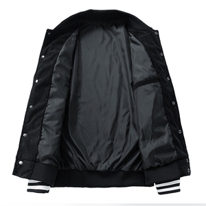 复古日系潮牌棒球服春秋季新款刺绣灯芯绒夹克外套男青年JK85-P50图片