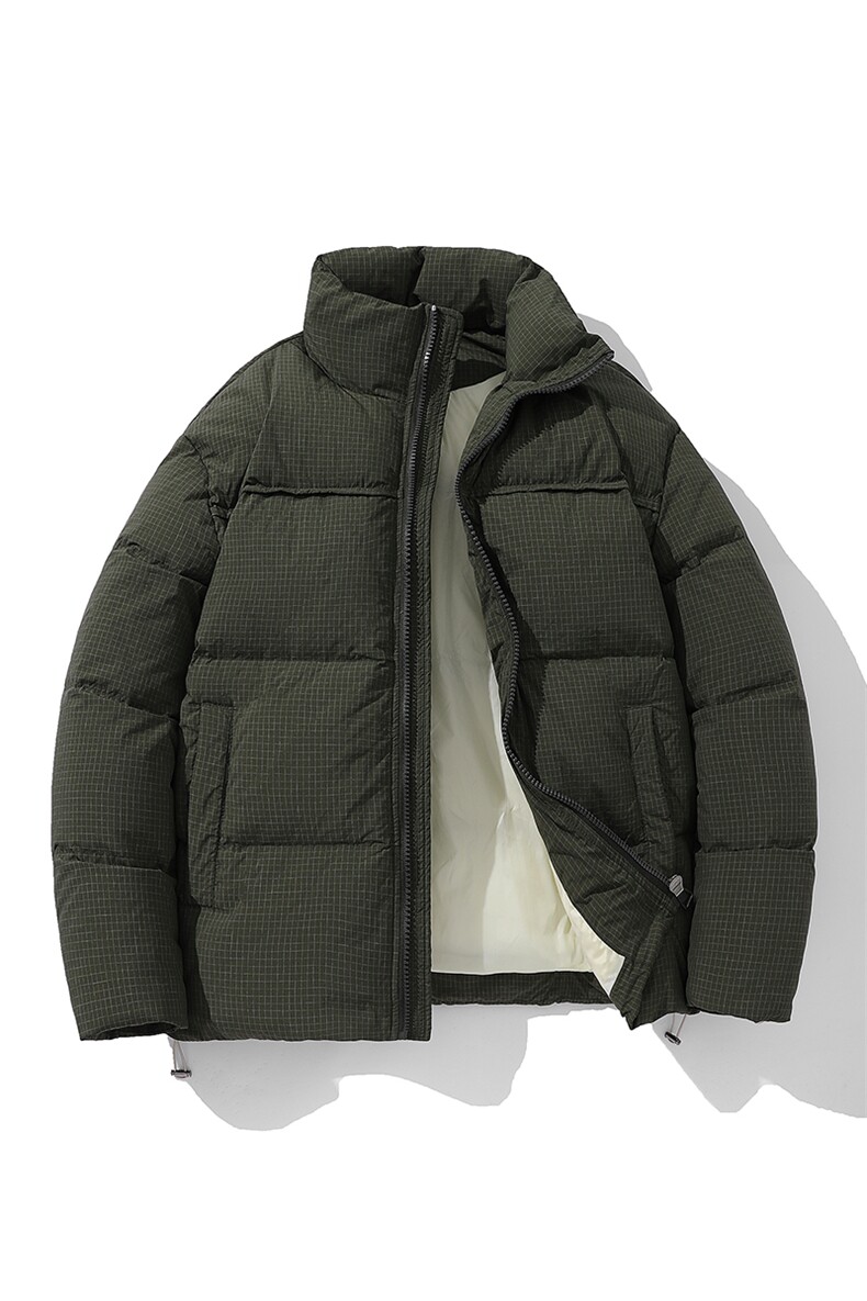 新标90白鸭绒简约休闲立领外套纯色加厚羽绒服ESY0212-P210,男装羽绒服,电商B306