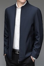 秋装立领夹克男春秋季2023新款中年商务休闲外套上衣潮流男装，男装夹克，电商B212（原钱塘6029）