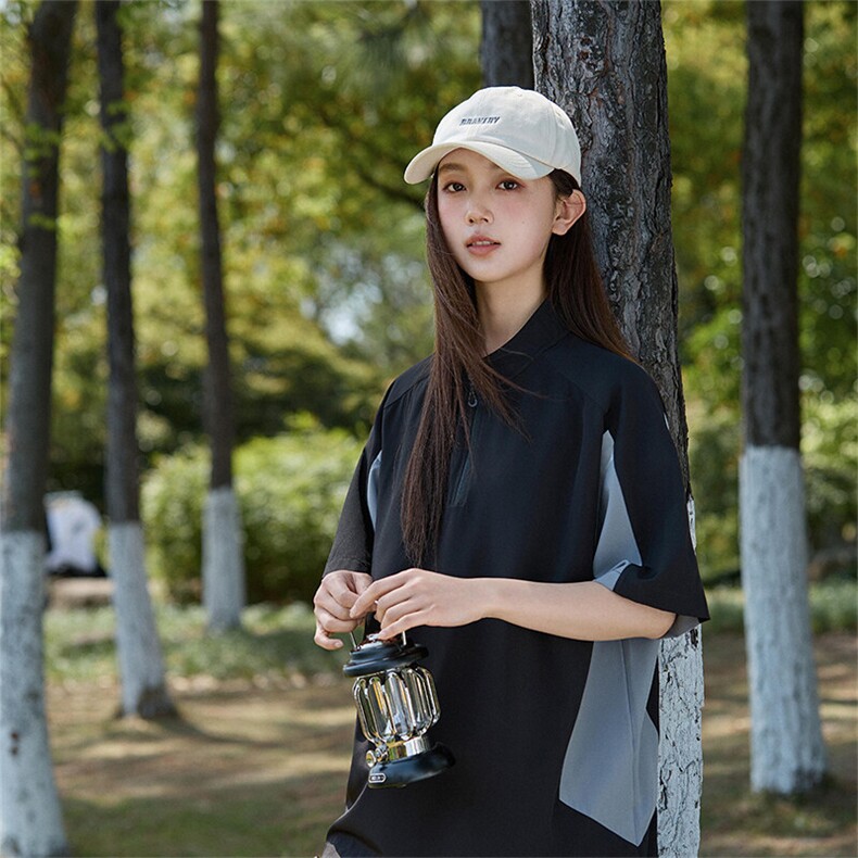 夏季新款潮牌宽松美式拼接男女青少年短袖T恤A406T6065特P35,男装T恤,星座309（原A406）