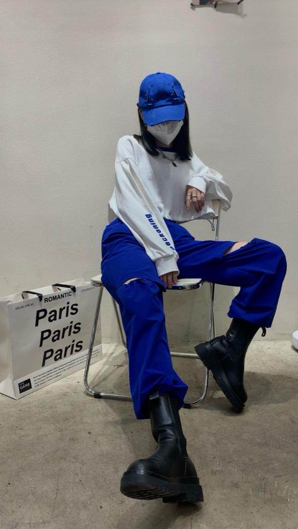 膝盖开口破洞裤，其它，Alissa Lin