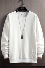 秋季上新潮牌圆领贴标八色可选宽松男士卫衣CYWY8850-P25，男装卫衣，电商A128