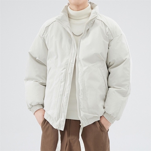 现货冬季美式休闲加厚雪山外套夹克立领纯色三防户外工装棉服图片