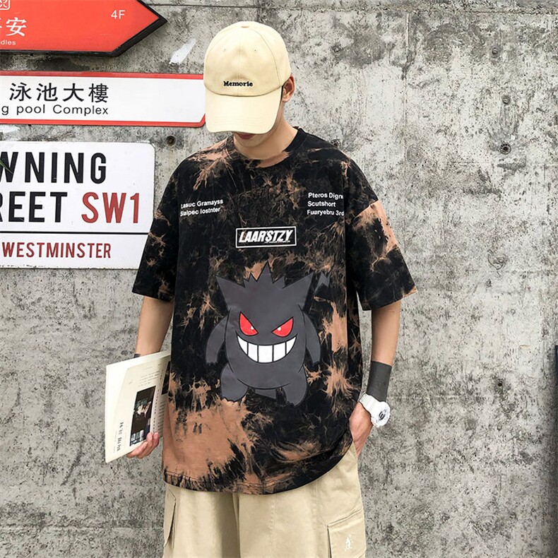 大码男式夏装圆领T恤2021新品宽松版套头百搭短袖A458A/718/P30,男装T恤,电商A458A