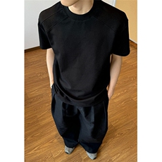 高街重磅正肩t恤男小众设计感短袖痞帅cleanfit半截袖TW156，男装T恤，星座1116A（原606A-3）