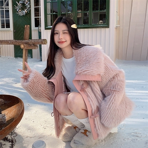 新款现货！冬装环保皮草皮毛一体外套2C133-8823-P225-K338图片