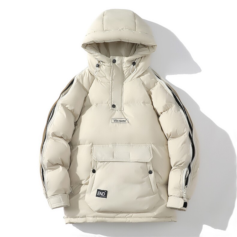 冬季连帽套头羽绒服男加厚面包服潮青年印花外套A266-YR04-P200,男装羽绒服,电商A266