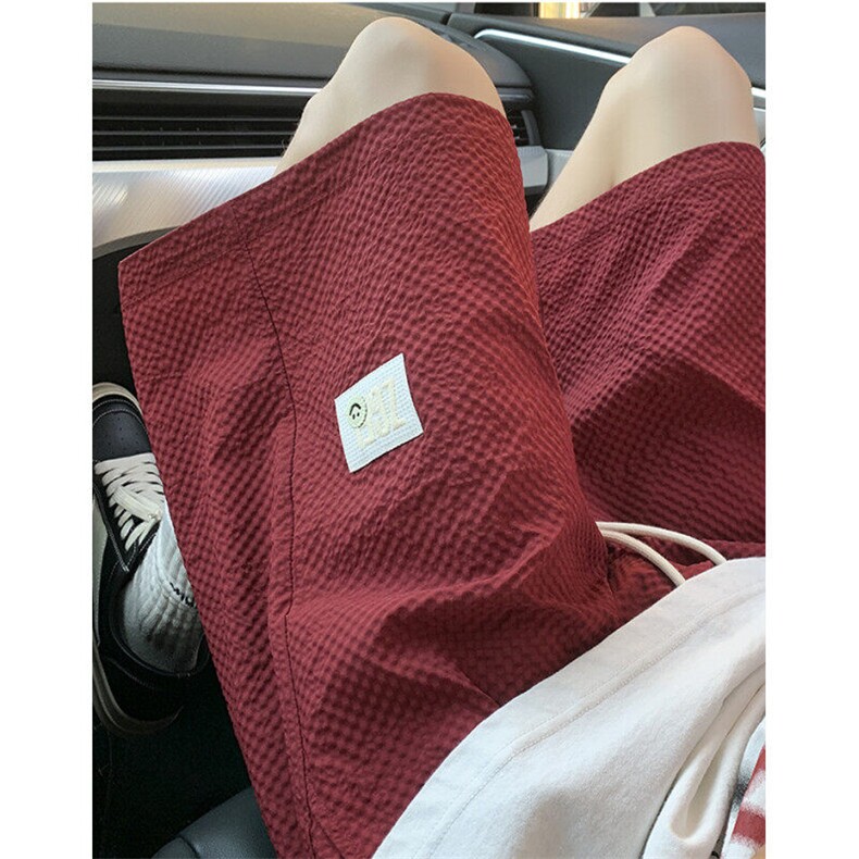 泡泡纱冰丝短裤男夏季新款五分裤休闲宽松户外运动裤K924,男装牛仔裤,星座1116A（原606A-3）