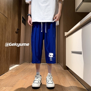 冰丝七分裤男大码速干短裤男五分裤 酒店风风格 QK72400-P25图片
