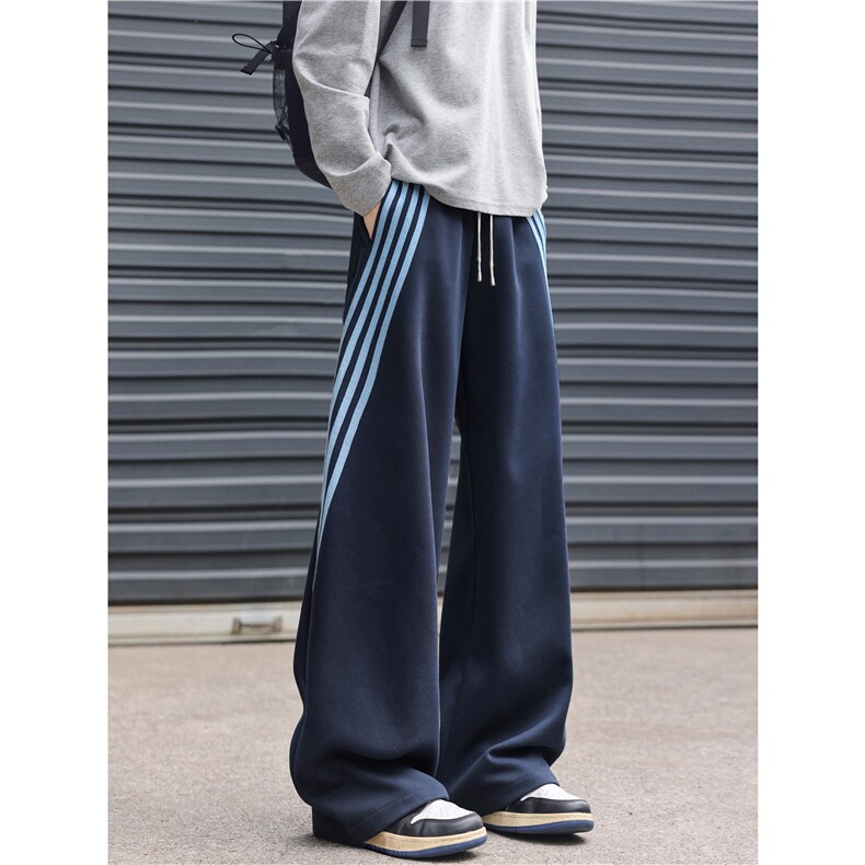 抖音品质春季新款潮美式运动宽松休闲卫裤B315-K25613-特p40控78,男装休闲裤,电商B315
