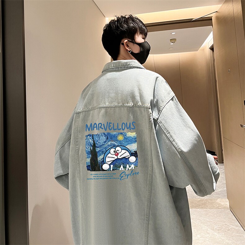 牛仔夹克男大码牛仔外套男茄克 NJ77391-P60图片