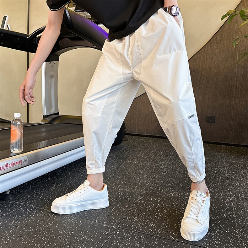 好品质萝卜裤夏季薄款哈伦裤纯棉休闲裤长裤子男装DK11P7599，男装休闲裤，电商B413