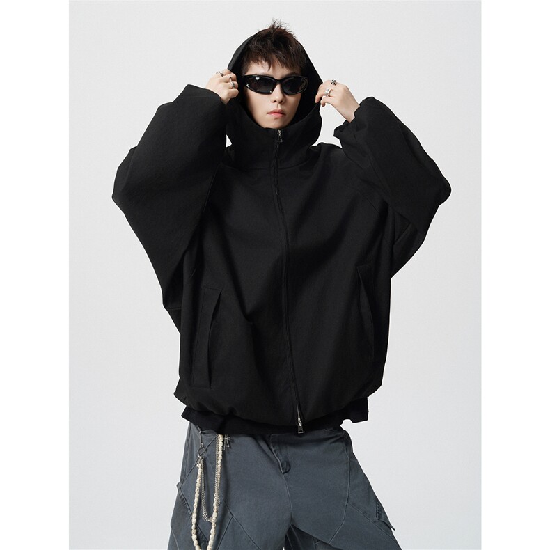 机能风连帽宽松冲锋衣夹克外套男女D309B-JK02-P85,男装夹克,电商D309B