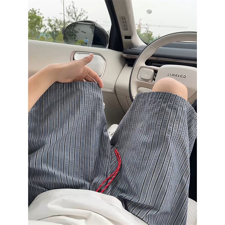 撞色条纹美学休闲百搭裤子复古街头时尚潮流短裤K776TP2548,男装休闲裤,电商A102B