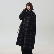 中性风长毛马海毛面料小香风大衣加厚羊毛大衣77932WANGP135控198，女装毛呢外套，星座226-1