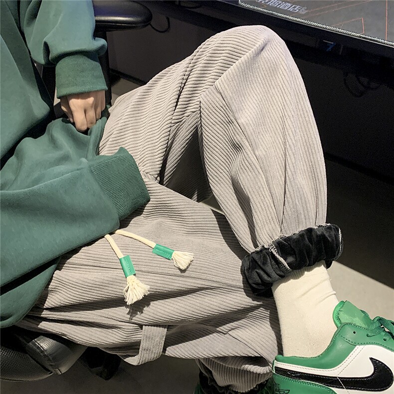 芯工装加绒加厚休闲裤男灯绒D329-QM569-P65-控88图片
