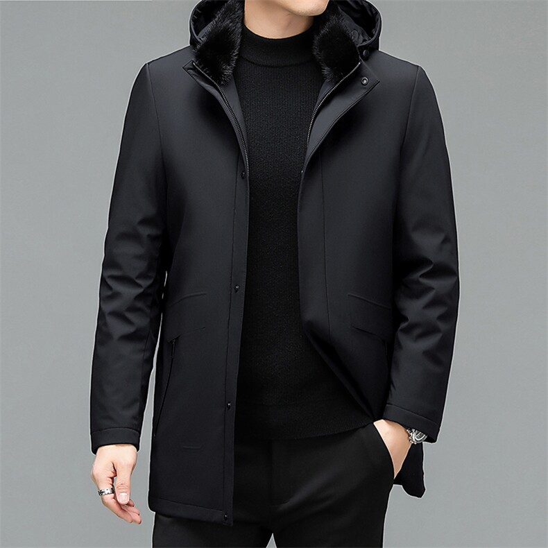 CKE1610钱塘2020-2冬季新款商务休闲厚款中年男士羽绒服P445图片