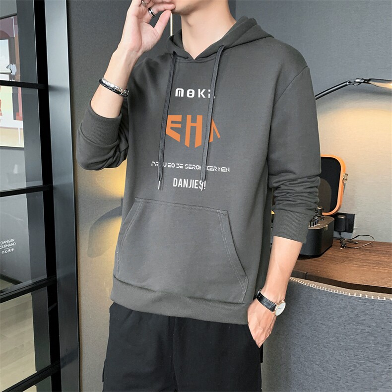 连帽卫衣男春秋季韩版青少年运动休闲潮流衣服DF173T,男装卫衣,电商A102