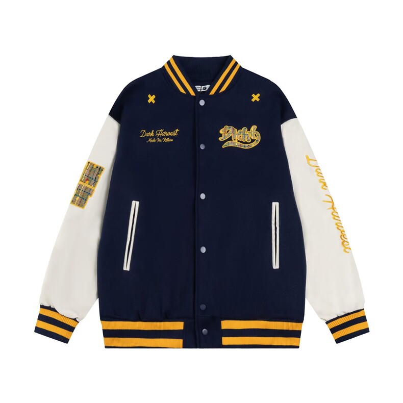 1506A/GJC0100/P63原创美式高街字母刺绣棒球服外套,女装短外套,星座1506A