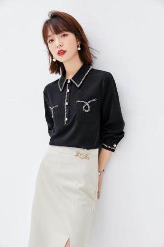 2021秋季新品韩版通勤衬衫，女装衬衫，秋子丰色(1F)