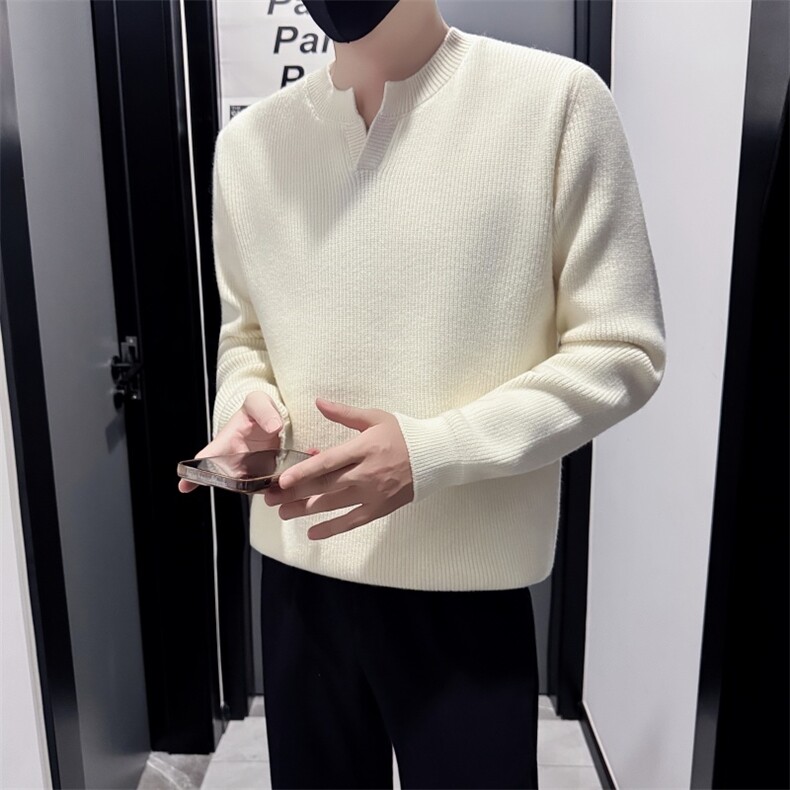 MY99901P6898店主风无头风老钱风V领毛衣男士针织衫打底衫,男装T恤,电商B340