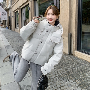 新款冬季白鸭绒羽绒服女宽松显瘦保暖外套图片