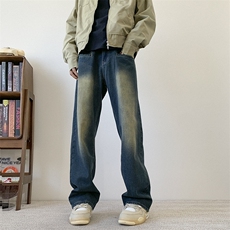 美式高街牛仔裤男个性百搭休闲裤G1505/P55，男装牛仔裤，电商D202