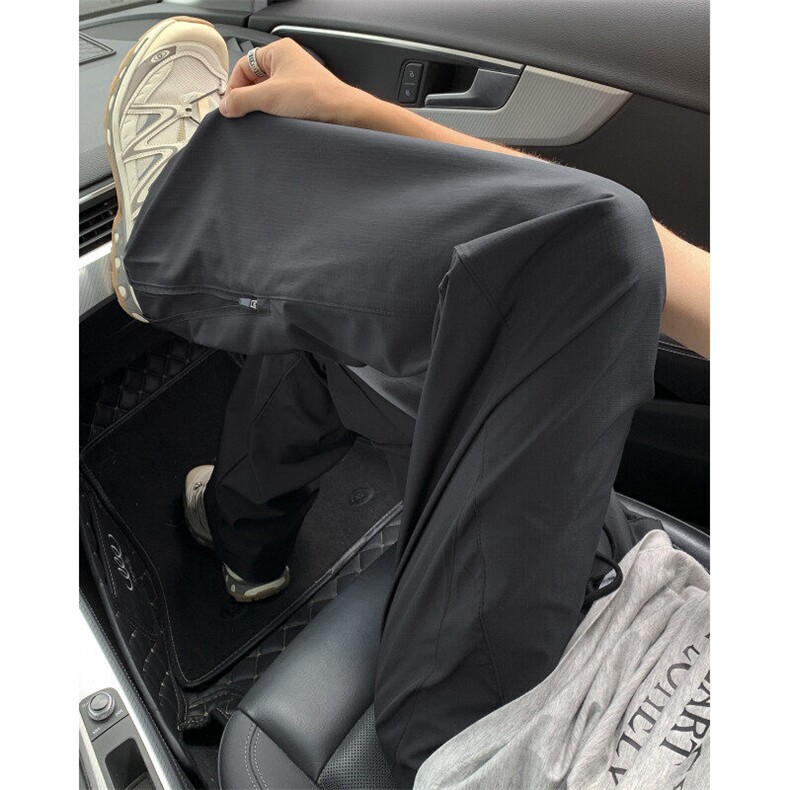 现货夏季LU版裤脚拉链速干户外防水机能裤子特P40,男装休闲裤,电商D205