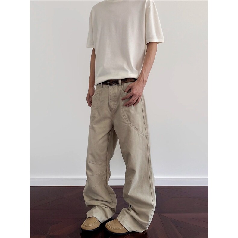 洗水棉长裤#卡其色S-3XL#网络图310A-4-A112-P65,男装牛仔裤,星座310A-4