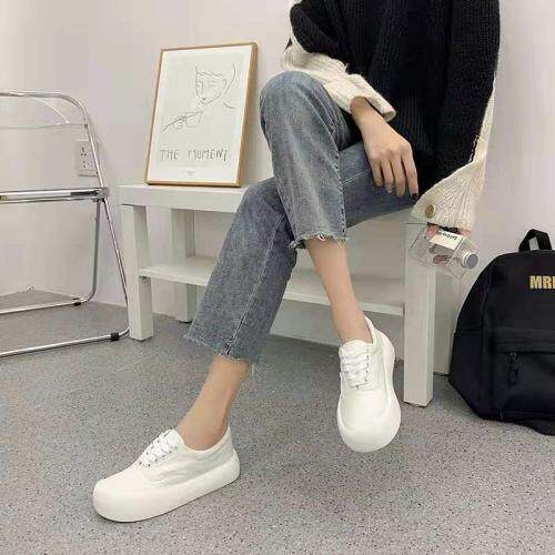 2021新款韩版时尚休闲潮流厚底帆布鞋，其它，她他麦