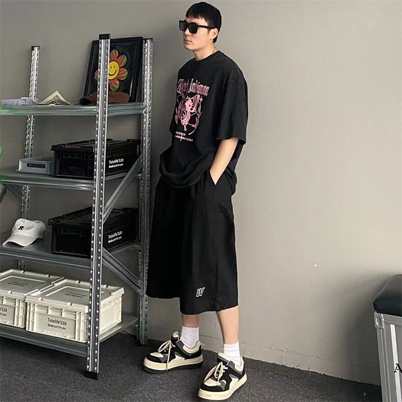 【现货主推款】夏工装七分裤男短裤阔腿裤休闲裤DK1309-P40控58,男装牛仔裤,星座810(原QT5070)