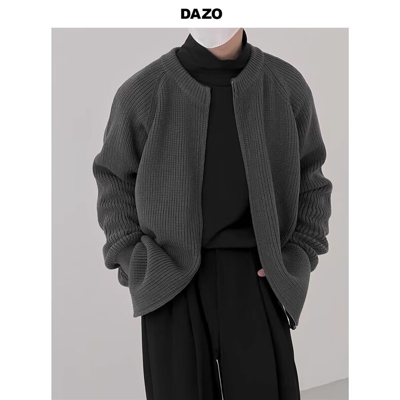 简约韩版鹿毛绒毛衣开衫男士春秋冬季外套休闲保暖针织衫XM220，男装针织衫/毛衣，星座208-5