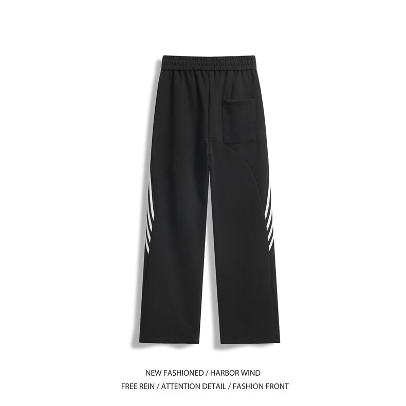 抖音品质春季新款潮美式运动宽松休闲卫裤B315-K25613-特p40控78,男装休闲裤,电商B315