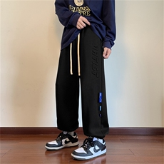 wassuphappy美式灰色束脚卫裤男款春秋夏季潮流痞帅运动休闲裤子，男装休闲裤，星座1204-3