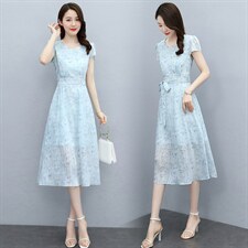 2023夏季新款简约气质优雅时尚腰部系带收腰显瘦雪纺连衣裙,女装连衣裙,牡丹诺,浙宝-杭派风 2023夏季新款简约气质优雅时尚腰部系带收腰显瘦雪纺连衣裙,女装连衣裙,牡丹诺,浙宝-杭派风